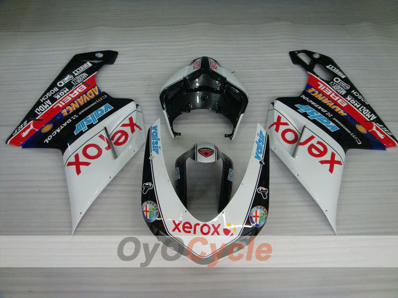Injection Fairing kit for 08-13 Ducati 848 - White, Black - Xerox #OYO87906211 Secondary image