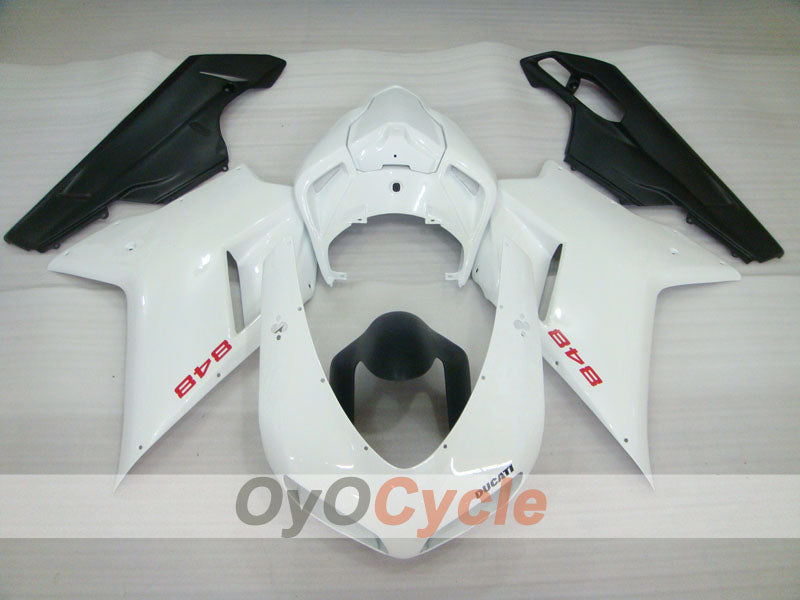 Injection Fairing kit for 08-13 Ducati 848 - White, Black - Factory Style #OYO87906217 Secondary image