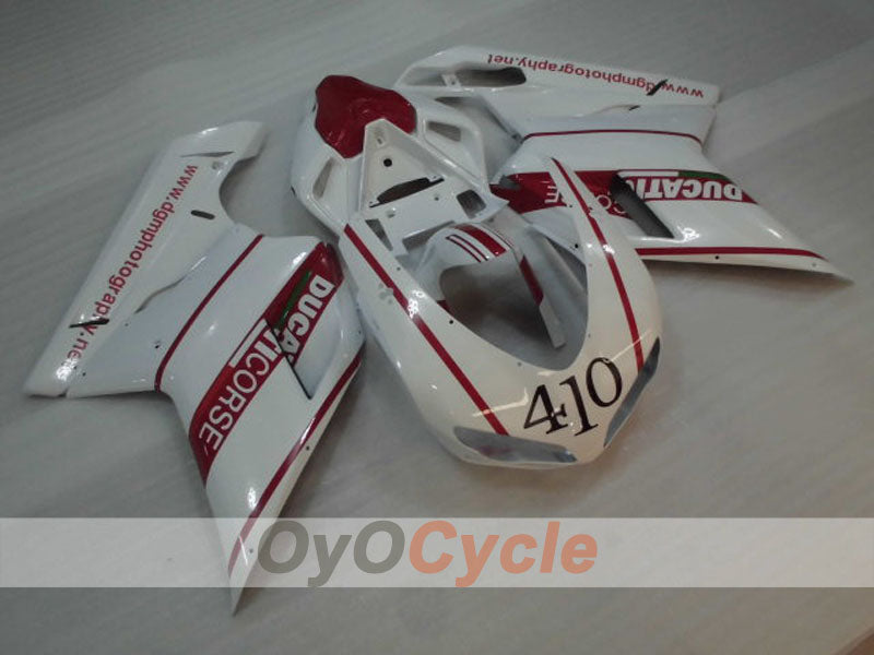 Injection Fairing kit for 07-09 Ducati 1098 - Red, White - Factory Style #OYO87906223 Secondary image