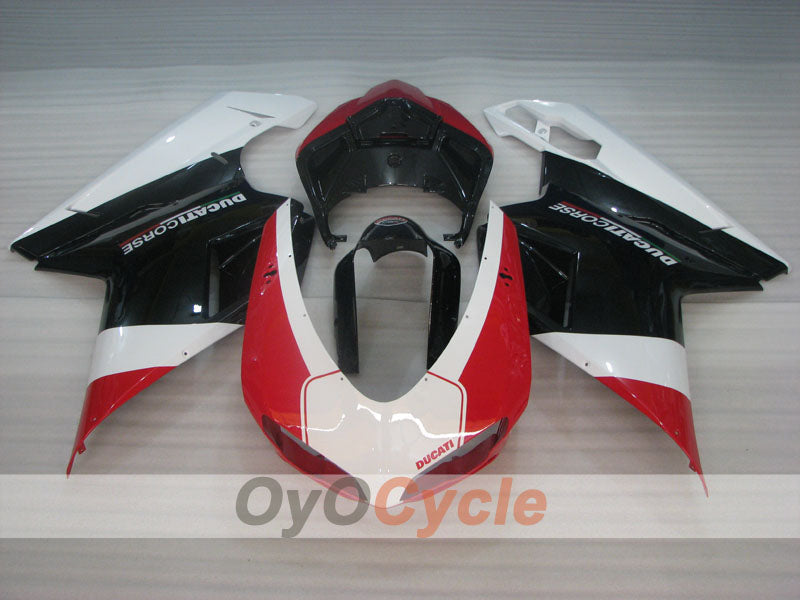 Injection Fairing kit for 07-09 Ducati 1098 - Red, White, Black - Factory Style #OYO87906225 Secondary image