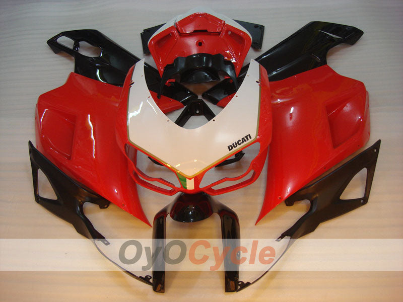 Injection Fairing kit for 07-09 Ducati 1098 - Red, White, Black - Factory Style #OYO87906233 Secondary image