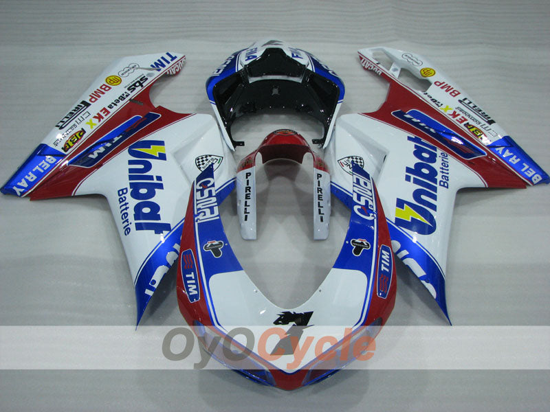 Injection Fairing kit for 07-09 Ducati 1098 - Red, Blue, White - Unibat #OYO87906241 Secondary image