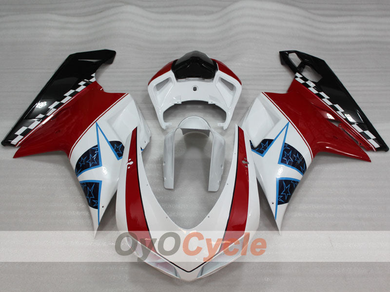 Injection Fairing kit for 09-11 Ducati 1198 - Red, White, Black - Factory Style #OYO87906247 Secondary image