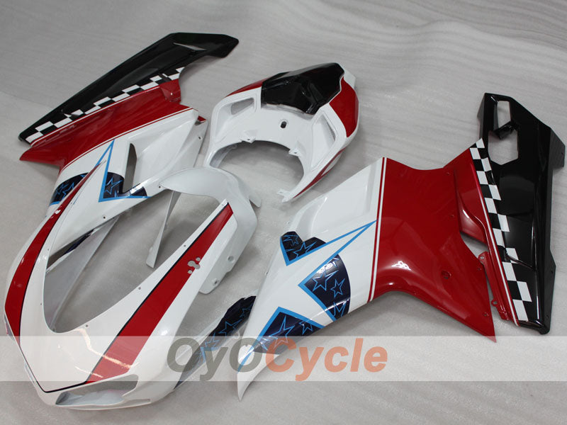 Injection Fairing kit for 09-11 Ducati 1198 - Red, White, Black - Factory Style #OYO87906247 Main image