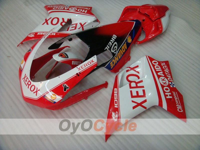 Injection Fairing kit for 09-11 Ducati 1198 - Red, White, Black - Xerox #OYO87906254 Main image