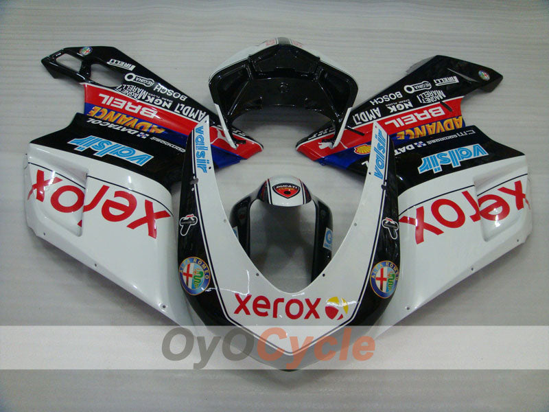 Injection Fairing kit for 09-11 Ducati 1198 - White, Black - Xerox #OYO87906255 Secondary image