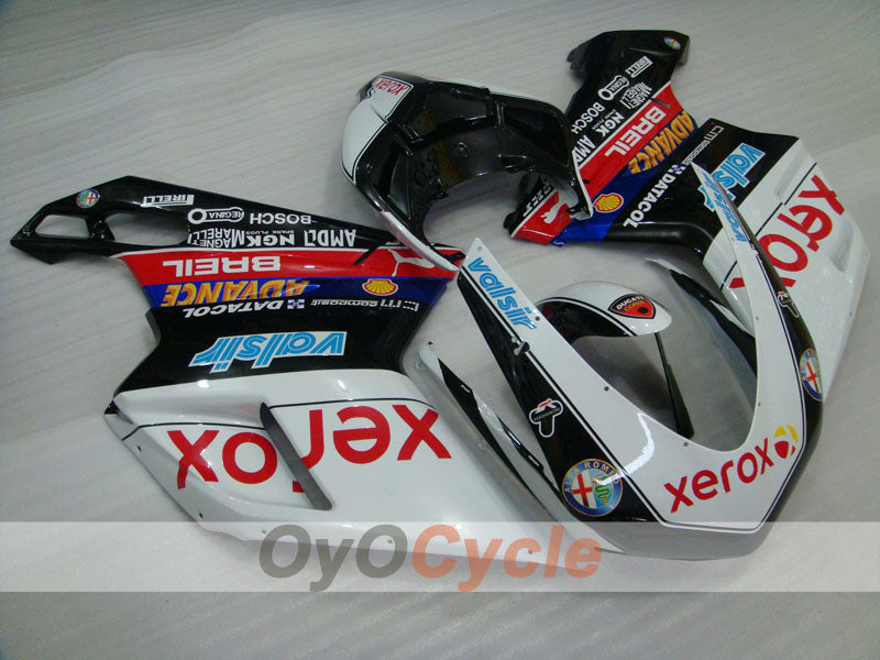 Injection Fairing kit for 09-11 Ducati 1198 - White, Black - Xerox #OYO87906255 Main image