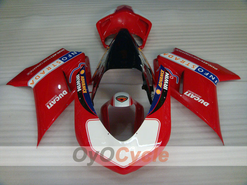 Injection Fairing kit for 09-11 Ducati 1198 - Red, Black - INFO STRADA #OYO87906257 Secondary image
