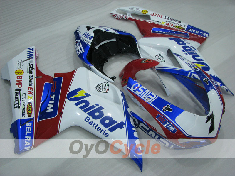 Injection Fairing kit for 09-11 Ducati 1198 - Blue, White - Factory Style #OYO87906258 Secondary image