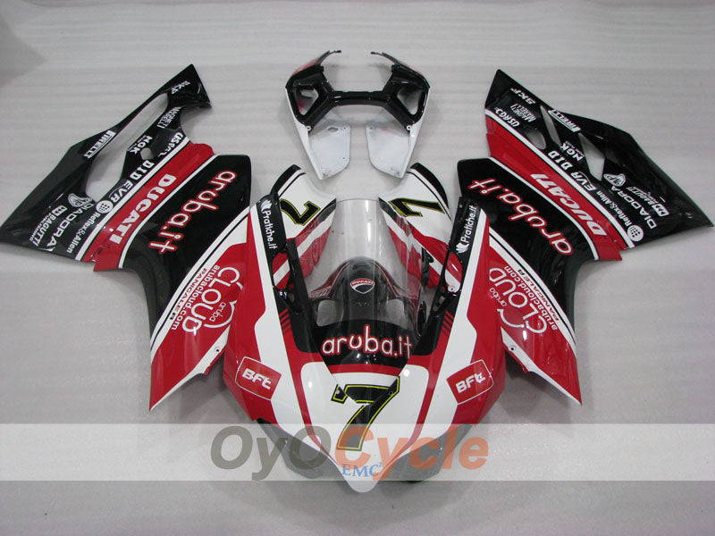 Injection Fairing kit for 11-14 Ducati 1199 - Red, White, Black - aruba.it #OYO87906259 Secondary image
