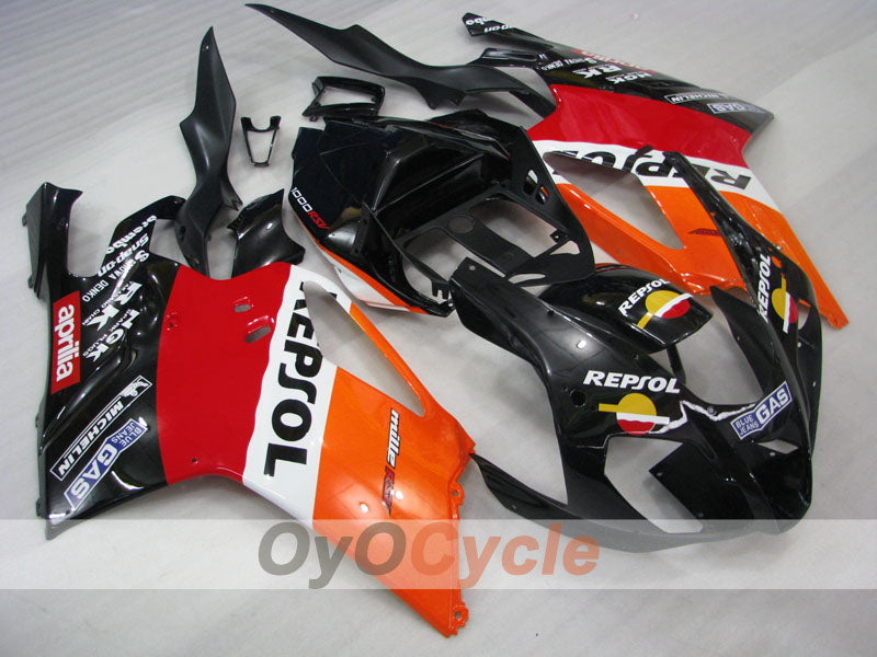 Fairing kit for 03-06 Aprilia RSV1000R - Red, Orange, Black - PEPSI #OYO87906293 Main image