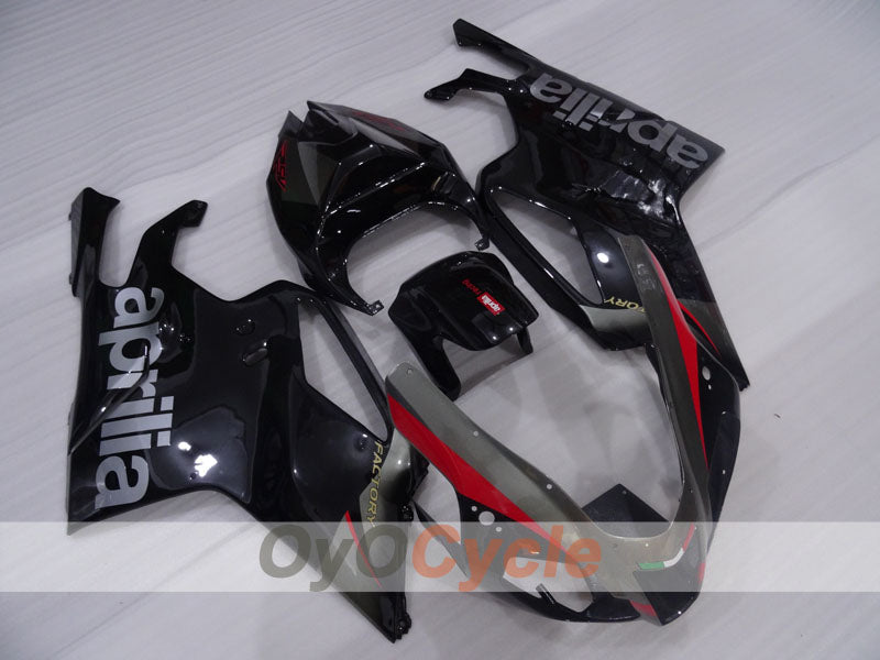 Fairing kit for 03-06 Aprilia RSV1000R - Black, Grey, Matte - Factory Style #OYO87906297 Main image