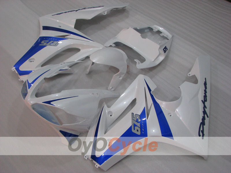 Injection Fairing kit for 09-12 Triumph Daytona 675 - Blue, White - Factory Style #OYO87906307