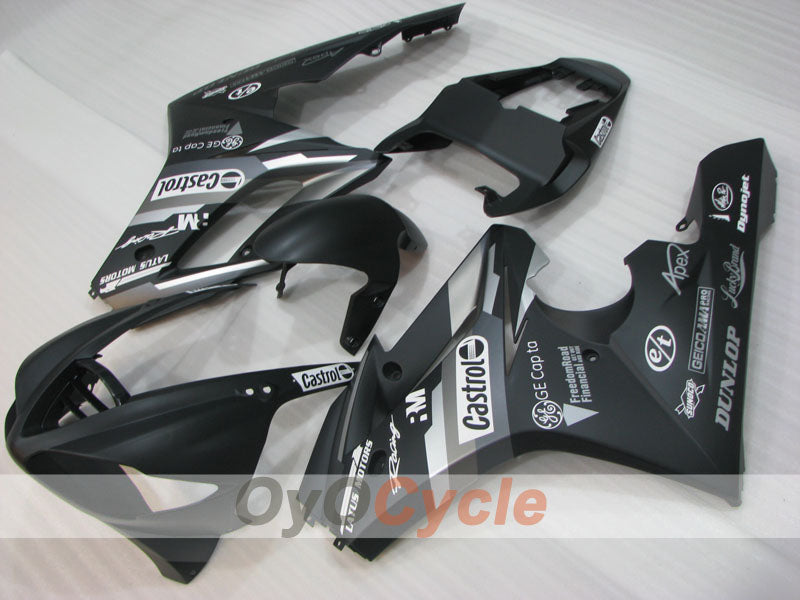 Injection Fairing kit for 09-12 Triumph Daytona 675 - Black, Matte - Castrol #OYO87906308 Main image