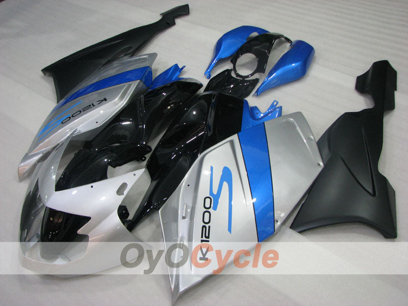 Fairing kit for 05-08 BMW K1200S - Blue, Black, Silver - Factory Style, Customize #OYO87906317 Main image