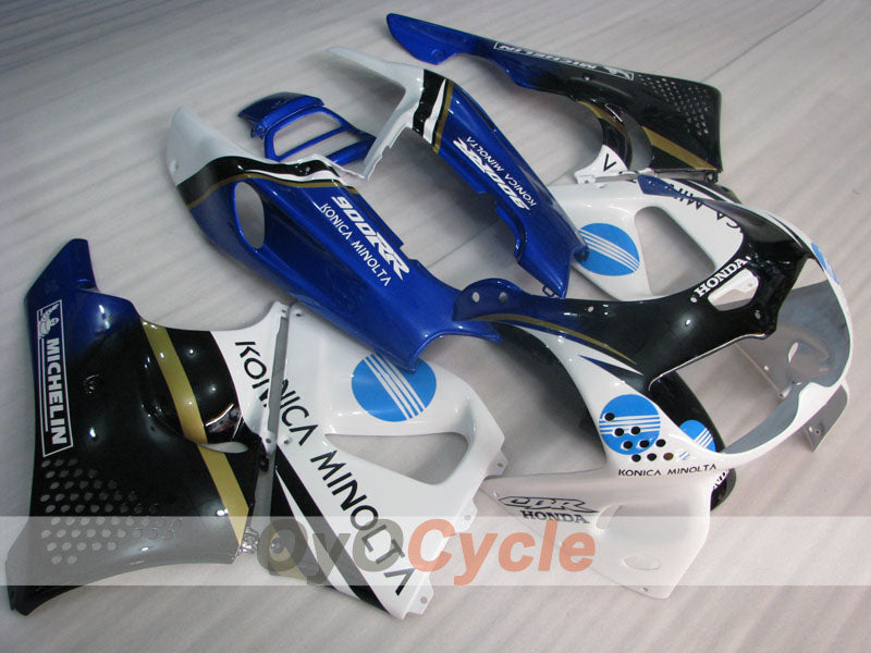 Fairing kit for 94-95 CBR900RR - Blue, White, Black - Konica Minolta #OYO87906341 Main image