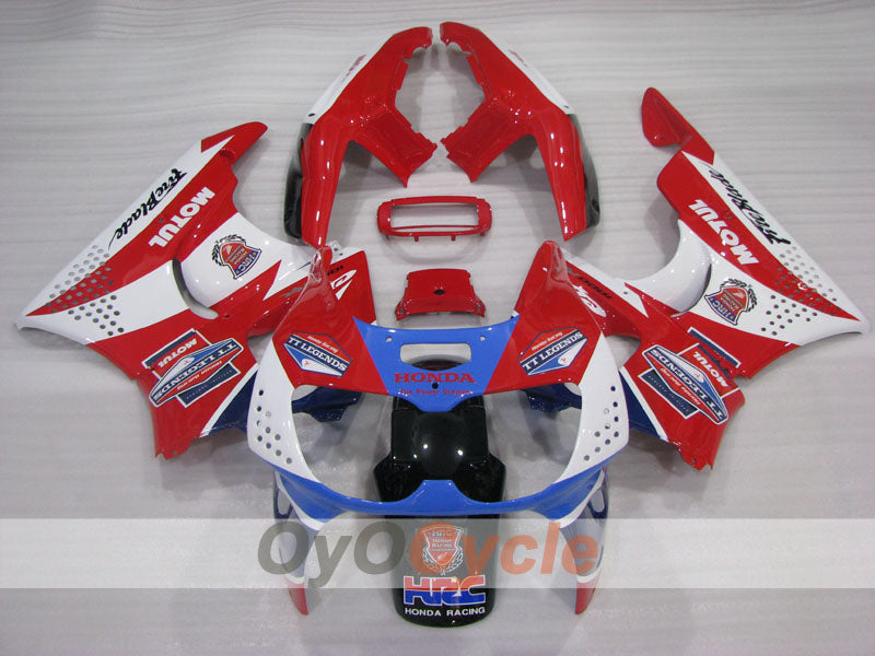 Fairing kit for 94-95 CBR900RR - Red, White - MOTUL #OYO87906353 Secondary image