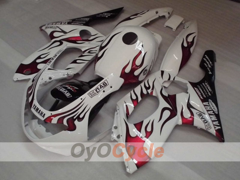 Injection Fairing kit for 97-07 YZF600R - Red, White - Customize #OYO87906405 Main image