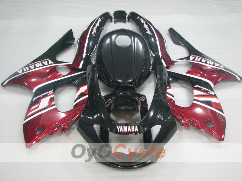 Injection Fairing kit for 97-07 YZF600R - Red Wine Color, Black - Factory Style #OYO87906431 Secondary image