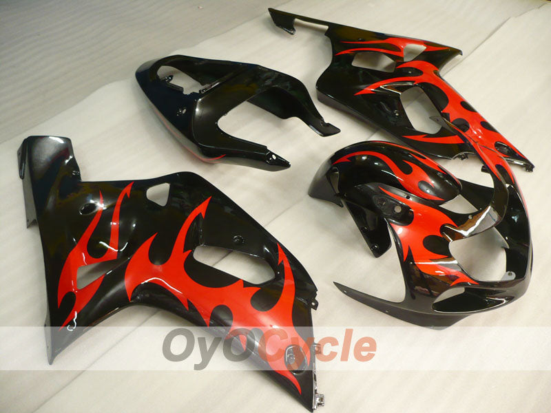Injection Fairing kit for 01-03 GSX R600 - Red, Black - Factory Style, Customize #OYO87905079