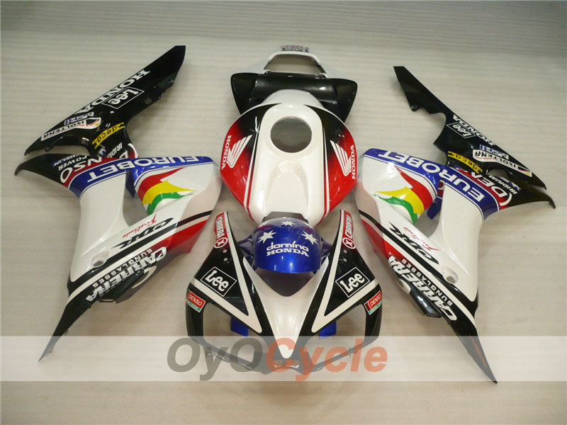 Injection Fairing kit for 06-07 CBR1000RR - White, Black - Lee #OYO87900615 Main image