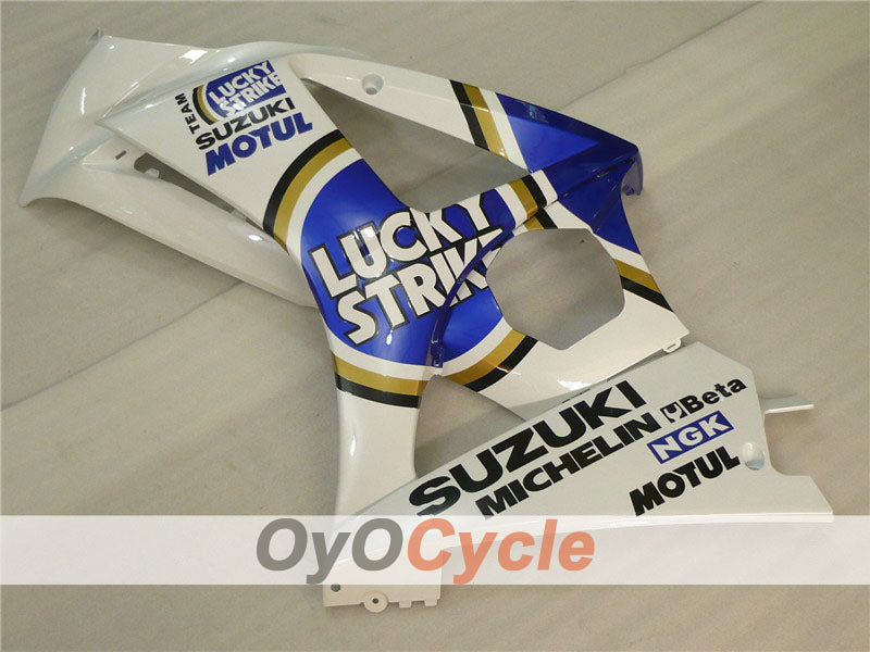Injection Fairing kit for 07-08 GSX R1000 - Blue, White - Lucky Strike, MOTUL #OYO87902104
