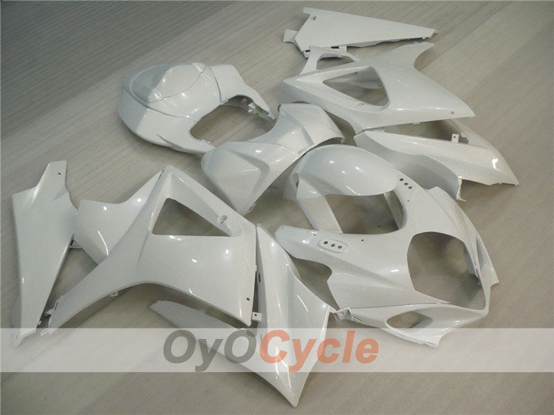Injection Fairing kit for 07-08 GSX R1000 - White - Factory Style #OYO87902089 Main image