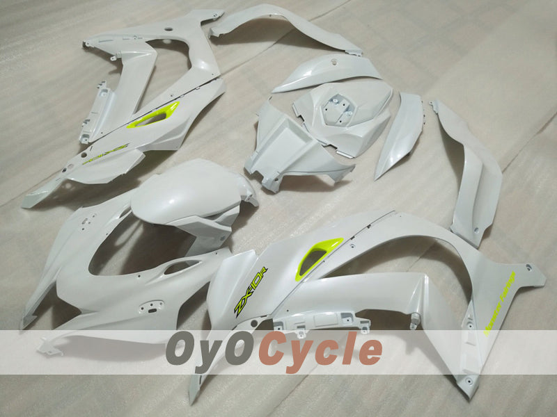 Injection Fairing kit for 16-20 NINJA ZX-10R - Pearl White - Factory Style #OYO87914617