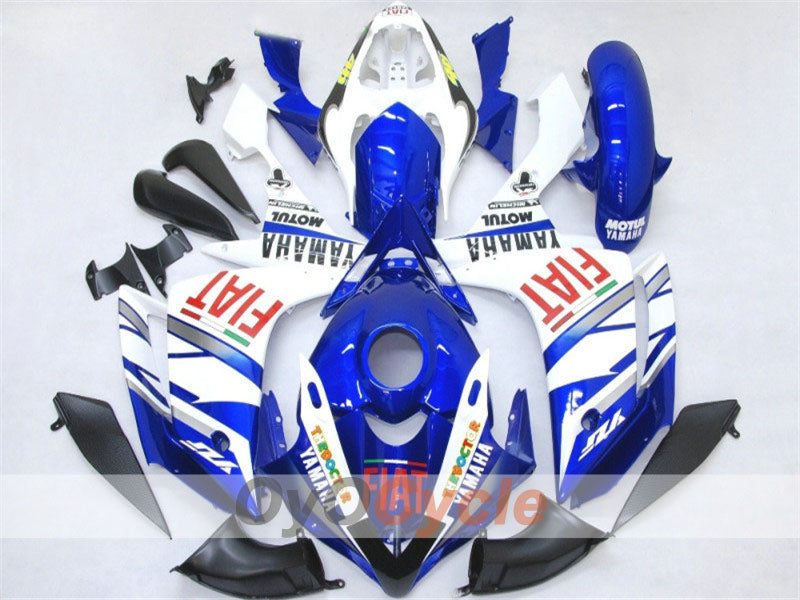 Injection Fairing kit for 07-08 YZF-R1 - Blue, White - FIAT, MOTUL #OYO87900851 Main image