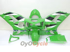 Injection Fairing kit for 03-04 NINJA ZX-6R - Green, White - Factory Style #OYO87901761