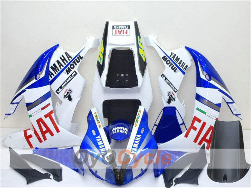 Injection Fairing kit for 02-03 YZF-R1 - Blue, White - FIAT, MICHELIN, MOTUL #OYO87900790 Main image