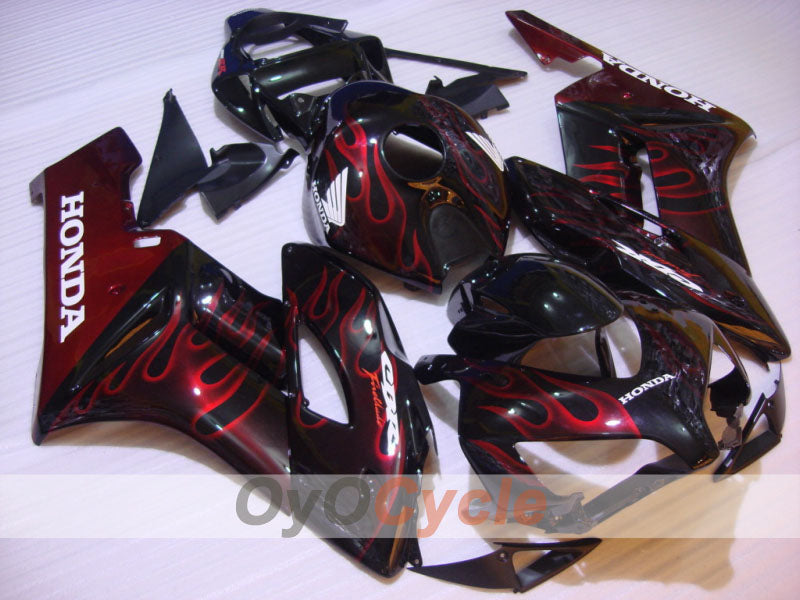Injection Fairing kit for 04-05 CBR1000RR - Red, Black - Flame #OYO87900485