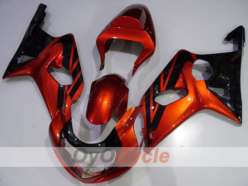 Injection Fairing kit for 01-03 GSX R600 - Orange, Black - Factory Style #OYO87901101 Main image