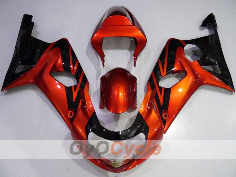 Injection Fairing kit for 01-03 GSX R600 - Orange, Black - Factory Style #OYO87901101 Secondary image