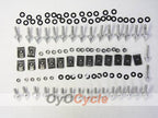 Fairing Screw Bolts for 02-03 Yamaha YZF-R1 - Silver #OYO87903374