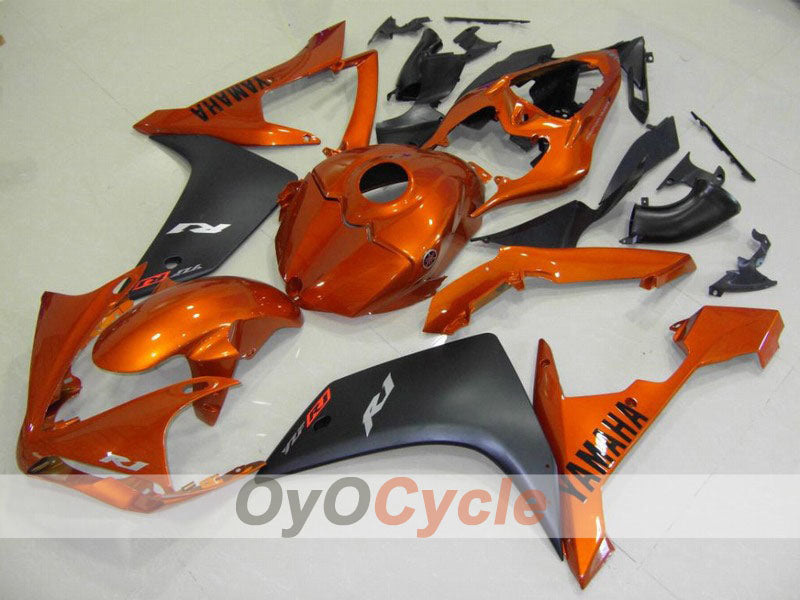 Injection Fairing kit for 07-08 YZF-R1 - Orange, Black, Matte - Factory Style #OYO87900879