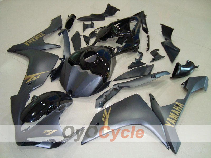 Injection Fairing kit for 07-08 YZF-R1 - Black, Matte - Factory Style #OYO87900880 Main image