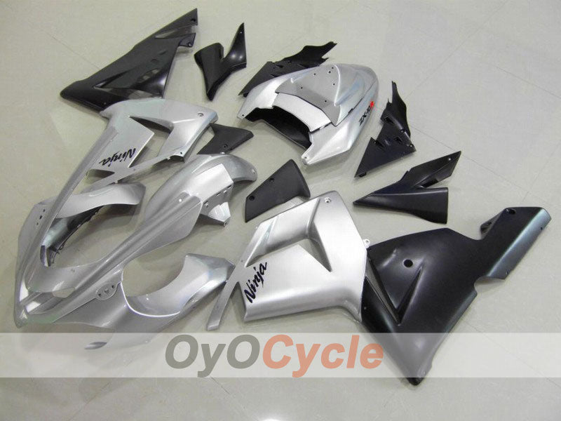 Injection Fairing kit for 04-05 NINJA ZX-10R - Black, Silver - Factory Style #OYO87901532