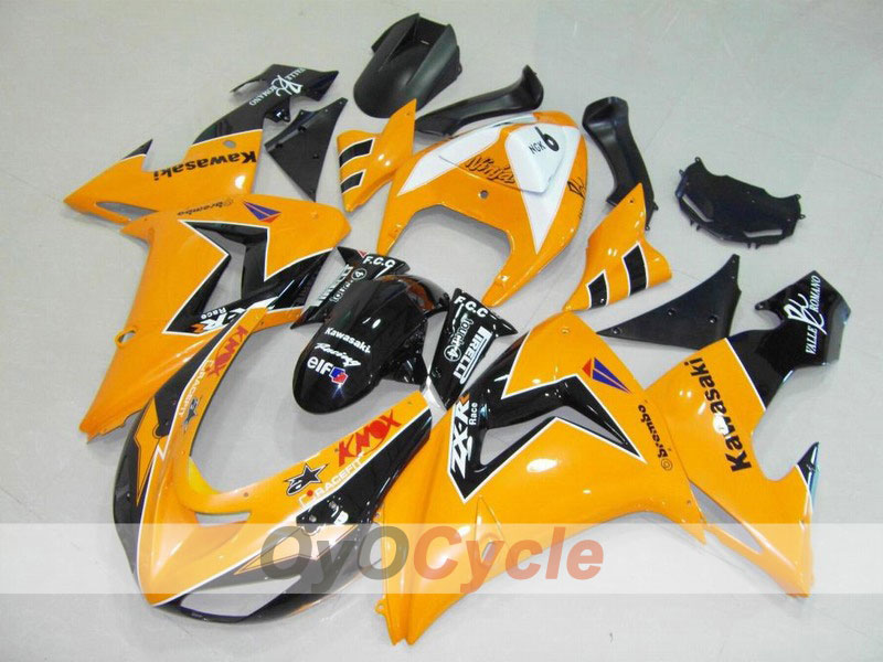 Injection Fairing kit for 06-07 NINJA ZX-10R - Orange, Black - Factory Style #OYO87901593