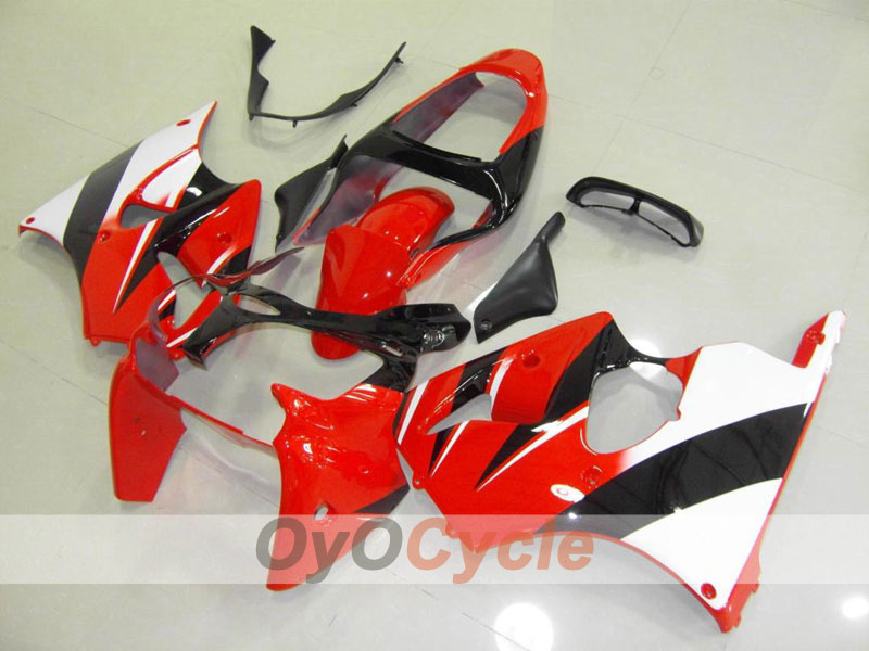Injection Fairing kit for 00-02 NINJA ZX-6R - Red, Black - Factory Style #OYO87901707 Main image