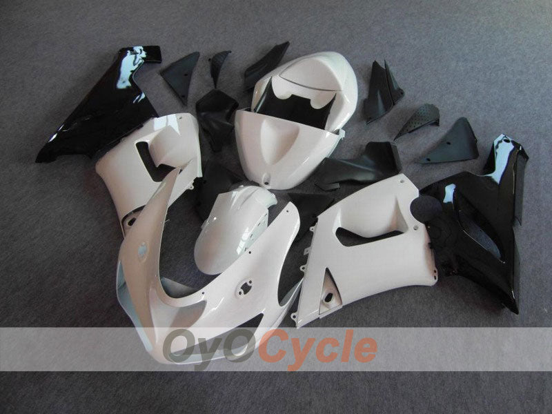 Injection Fairing kit for 05-06 NINJA ZX-6R - White, Black - Factory Style #OYO87901860 Main image