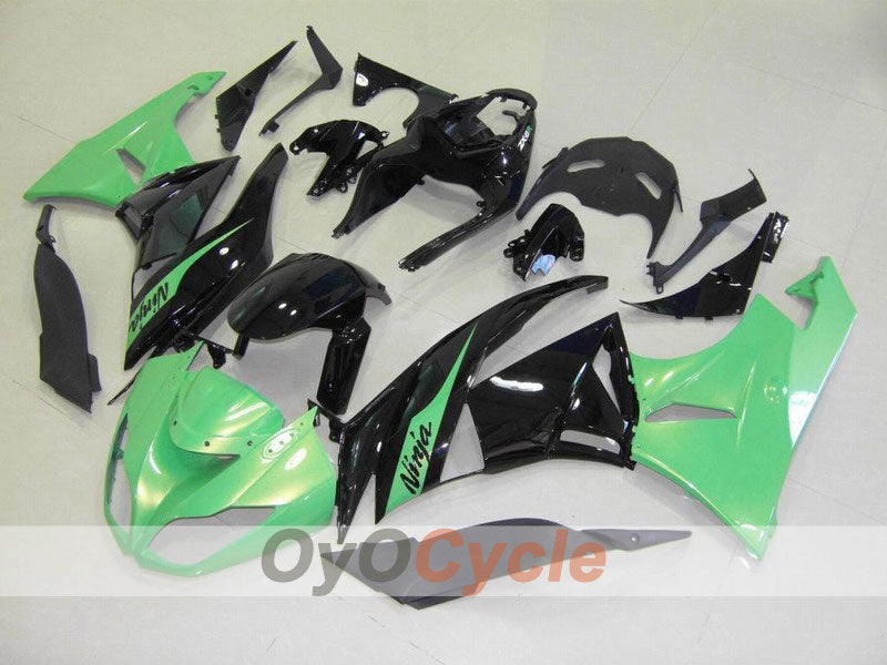 Injection Fairing kit for 09-12 NINJA ZX-6R - Green, Black - Factory Style #OYO87901985 Main image