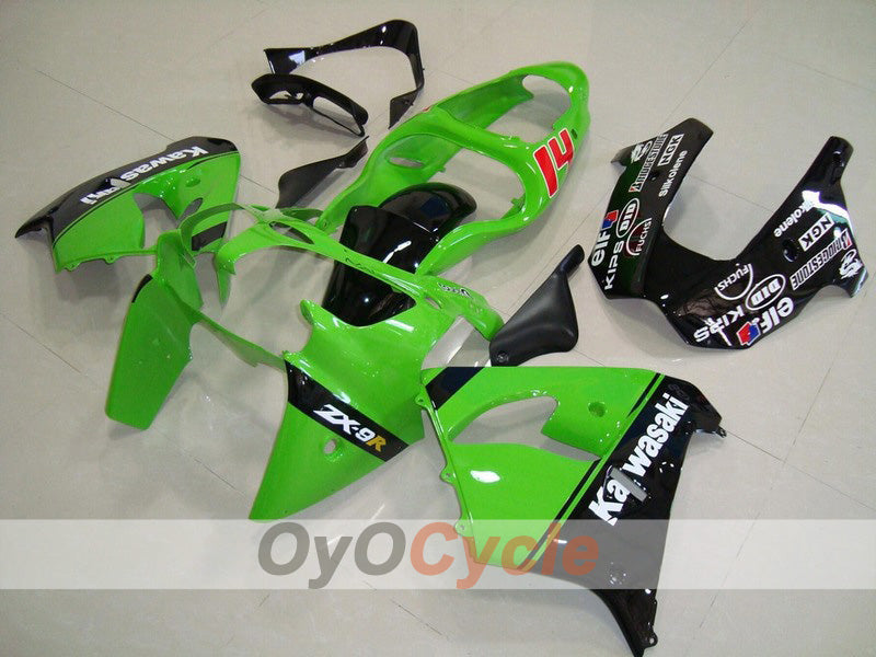 Fairing kit for 00-01 NINJA ZX-9R - Green, Black - Nakano #OYO87903038 Main image